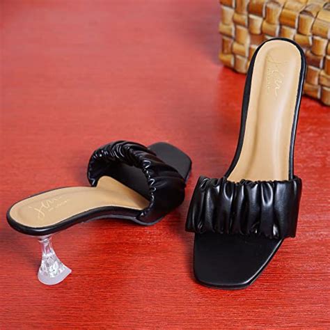 Buy Froh Feet Trendy Stylish Fashion Comfort Black Heel Sandal For ...