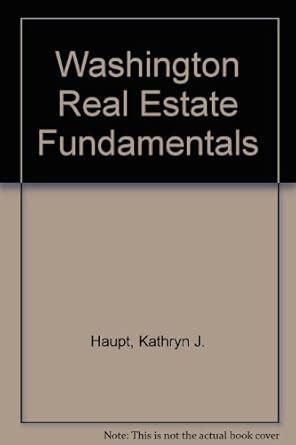 Buy Washington Real Estate Fundamentals Book Online at Low Prices in ...
