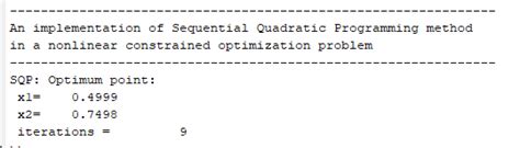 Image result for Sequential Quadratic Programming SQP MATLAB