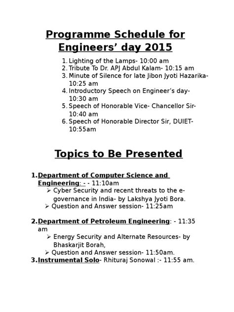 Image result for Engineering Lecture Programme