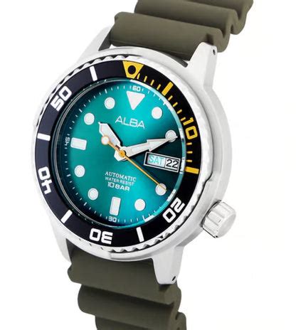 Buy ALBA Automatic Aqua Green Men 43mm Watch Automatic AL4249X1 – Good ...