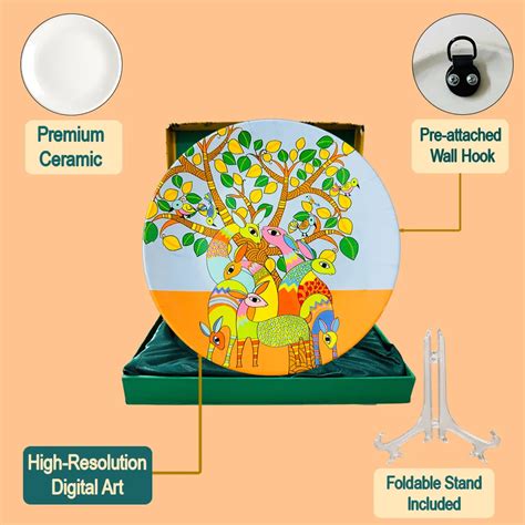 Decorative Wall Plate for Home | Handmade Ceramic Wall Art | PaintzStories