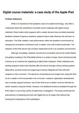 Image result for Case Study Problem Statement Examples