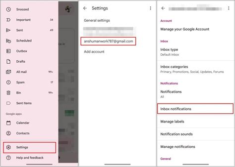 Image result for Gmail Notification UI
