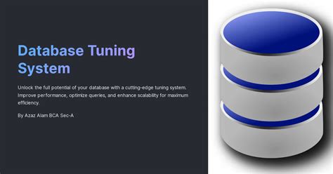 Database Tuning Techniques 的图像结果