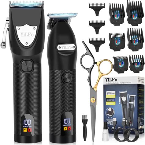 Hair Clippers for Men Professional- Beard Hair Trimmer, Cordless Barber ...