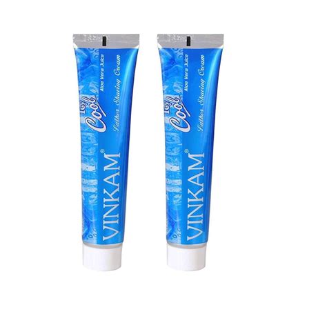 Buy Vinkam Icy cool shaving cream 120g each (Pack of 2) | Vasudev Commodity
