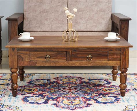 Buy Two Drawer Coffee Table Onliine Upto 50% Off | Furniselan
