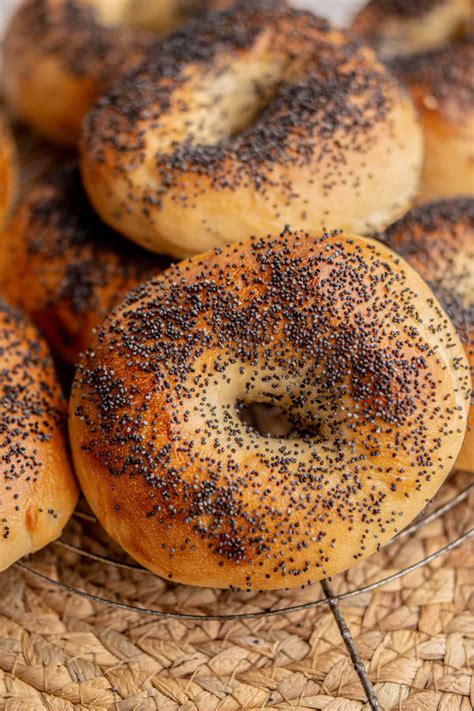 Poppy Seed Bagels - Basil and Bite