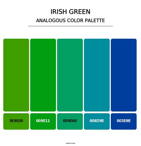 Irish Green color palettes - colorxs.com
