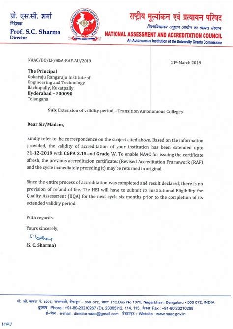 ACCREDITATIONS & RECOGNITIONS - Gokaraju Rangaraju Institute of ...