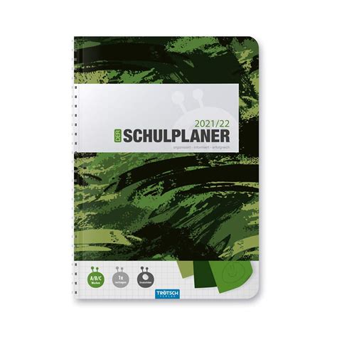 School Planner, Green, 2021/2022, Homework Book for School: Planner ...