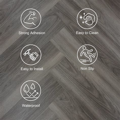 Self Adhesive Wood Effect Vinyl Flooring Tiles - 36x Floor Planks - The ...