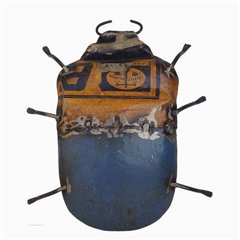 "Wall Mount Beetle": Blue Green Craft by Dekulture Works – ArtZolo.com