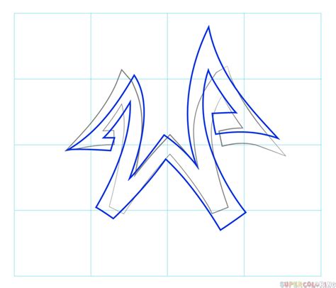 How to Draw W in JavaScript 的图像结果