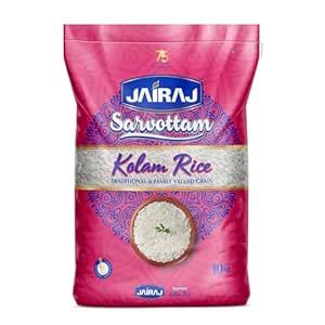 Jairaj Sarvottam Kolam Rice - Thin & Fluffy Long Grains, Perfect for ...