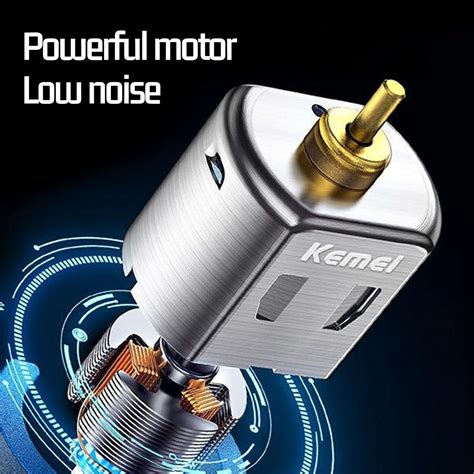 Kemei 2299 Professional Cordless Trimmer Zero Gapped T Blade Trimmers ...