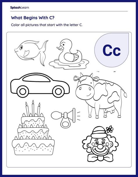 Letter Sounds Worksheets for Kids Online - SplashLearn