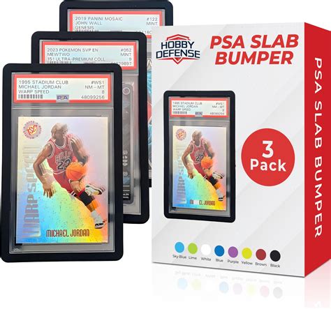 Amazon.com: Hobby Defense PSA Slab Bumper - 3 Pack, Easy On and Off ...