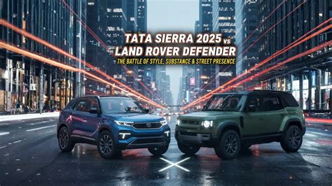 Tata Sierra 2025 vs Land Rover Defender Street Battle