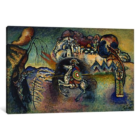 iCanvasART 1 Piece Saint George Rider and The Dragon Canvas Print by ...