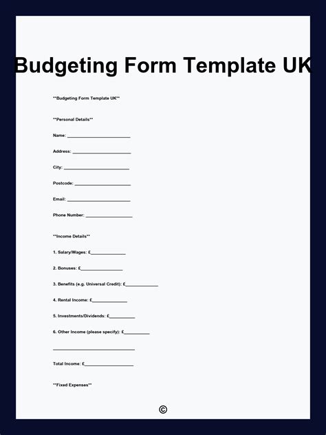 Budgeting Form 的图像结果