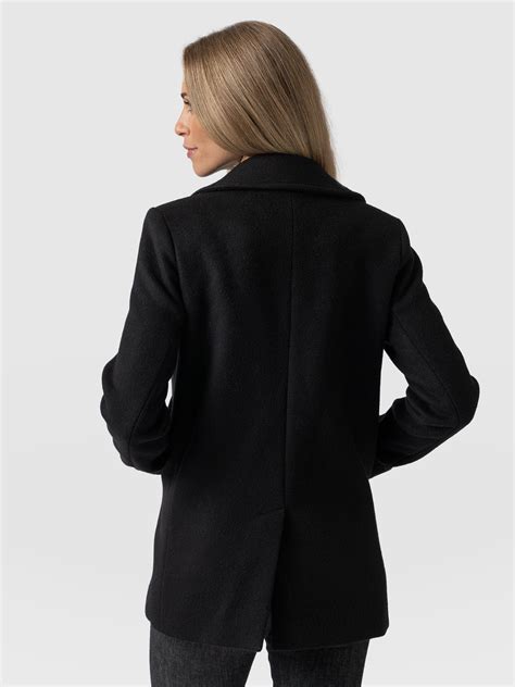 Quinn Pea Coat Black - Women's Coats | Saint + Sofia® USA – Saint ...