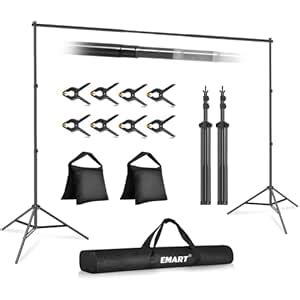 Emart Photo Video Studio 10Ft Adjustable Background Stand Backdrop ...