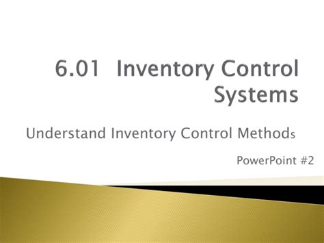 Types of Inventory Control System 的图像结果