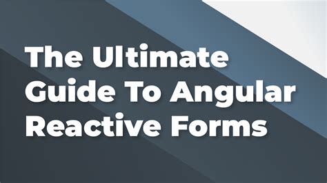 Reactive Forms in Angular 的图像结果