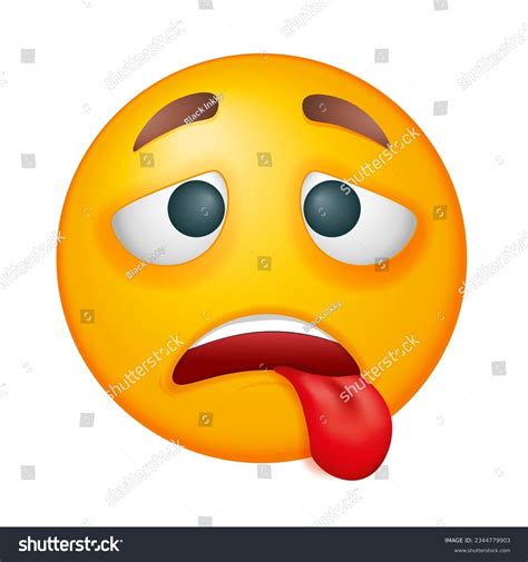 Exhausted Emoji 355 Exhausted Smiley Face Stock Photos, High Res