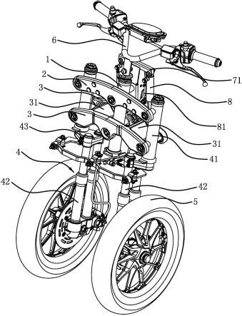 一种新型摩托车多连杆转向结构的制作方法
