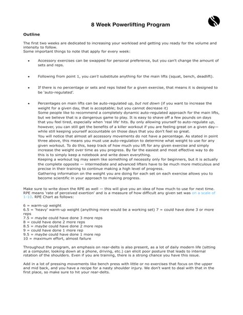 Image result for 8 Week Powerlifting Program