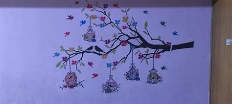 Heaven Decors -Tree Branches with Birdcage and Flower- Wall Decoration ...