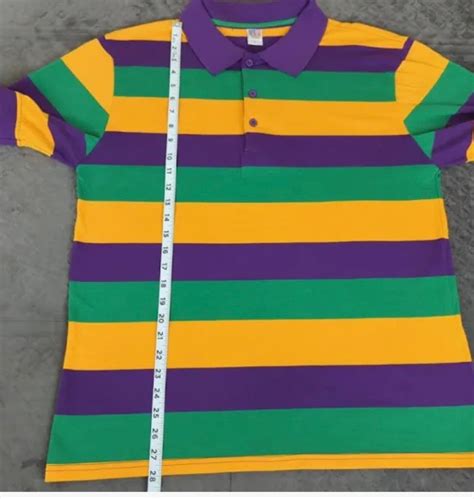 Mardi Gras Striped Polo Shirt Unisex Fit - Etsy