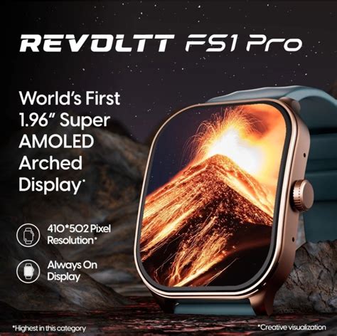 Fastrack Revoltt FS1 Pro|World's First,1.96" Super AMOLED|Highest ...