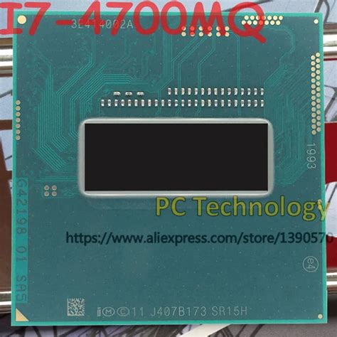 free shipping intel Laptop CPU I7 4700MQ I7 4700MQ SR15H 2.4GHZ 3.4GHZ ...