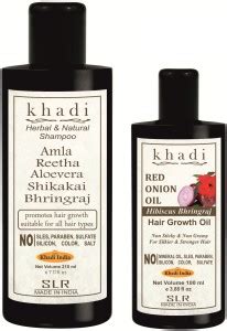 SLR Khadi Amla Reetha Aloevera Shikakai Bhringraj Shampoo + Onion ...