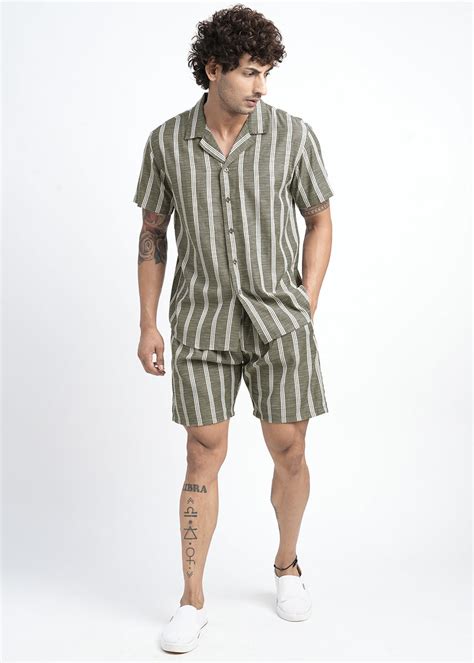 Men Premium Cotton Twill Co-ord Set | Steel Grey | PRONK – pronk.in