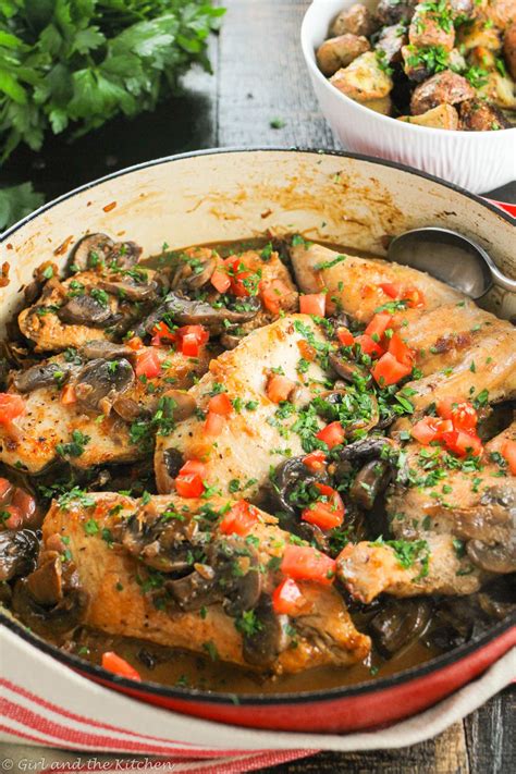 Healthy and Light Chicken Marsala...A One Pot Meal - Girl and the Kitchen
