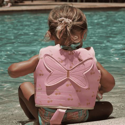 Kids Swim Vest 2-3 Cotton Candy Cherry – Popup Kids