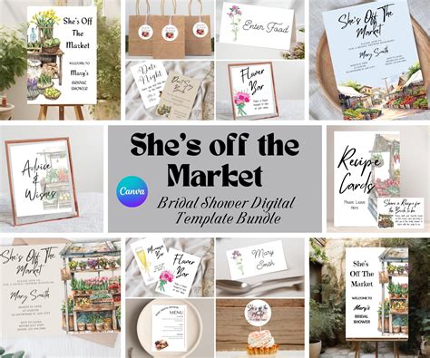 Top 11+ Bridal Shower Templates Bundle