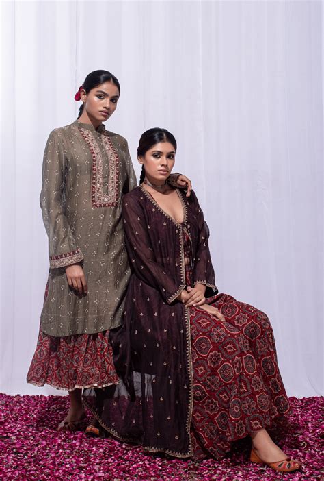 Mast Qalandar Red & Brown Jacket Set – Sushram