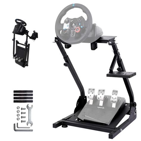 Minneer Wheel Stand Foldable Racing Simulator Steering Wheel Stand ...