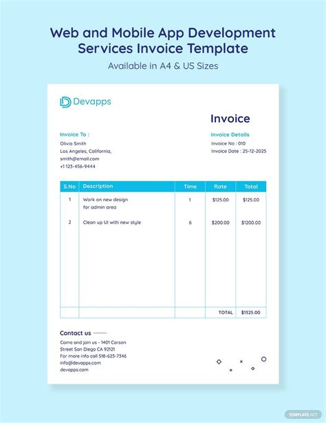 Image result for Web Development Invoice