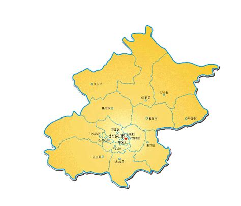 PPT模板-素材下载-图创网黄色立体北京地图-PPT模板-图创网