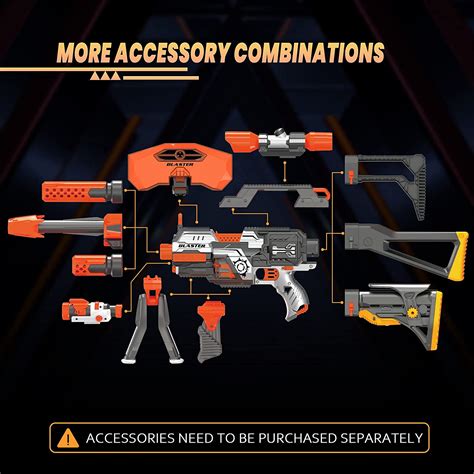 Buy XTOYZ Foam Blasters with 10-Dart Rotating Drum, Automatic Shooting ...