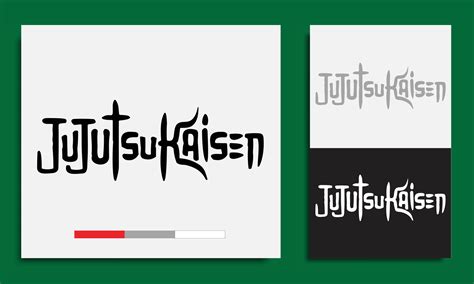 jujutsu kaisen logo design illustration, meaning in english magic war ...