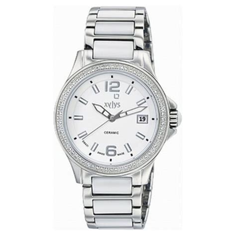 Buy Online Xylys Swiss Analog with Date White Dial And Bimetal Strap ...