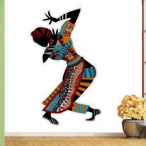 WallWear 60 cm Africa Art Self Adhesive Sticker Price in India - Buy ...